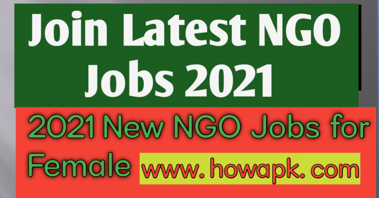 Join Latest NGO Jobs 2021 New NGO Jobs for Female